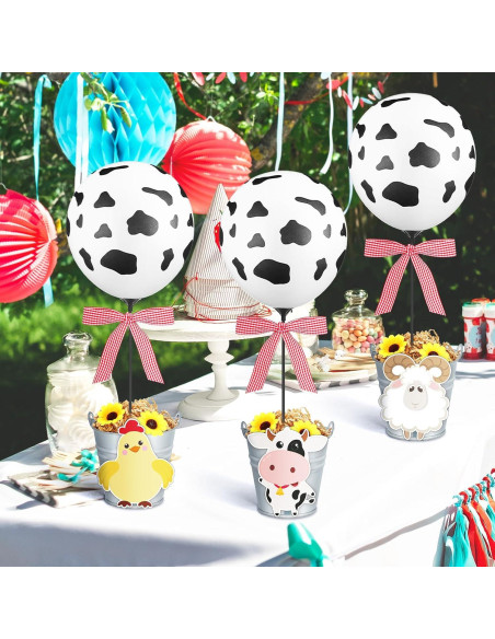 Centro de Mesa de Globos de Animales de Granja RimCereal Centro de Mesa de Globos de Animales de Granja RimCereal