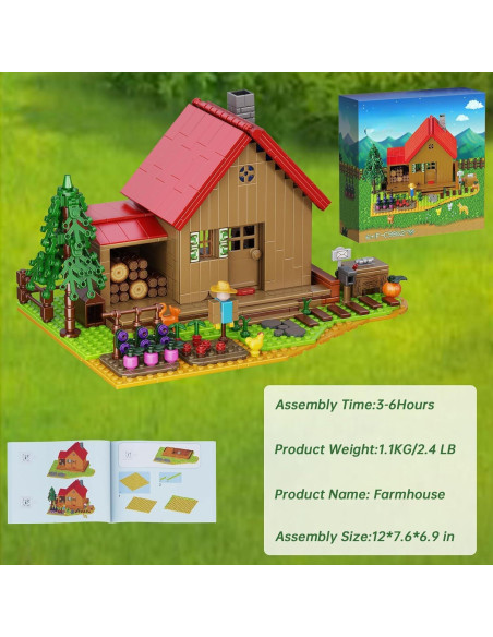 Juguete de Bloques de Construcción Tregoer Casa de Campo 766 Piezas