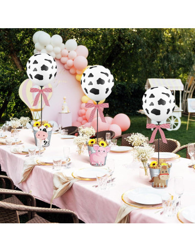 Centro de Mesa de Globos de Animales de Granja RimCereal