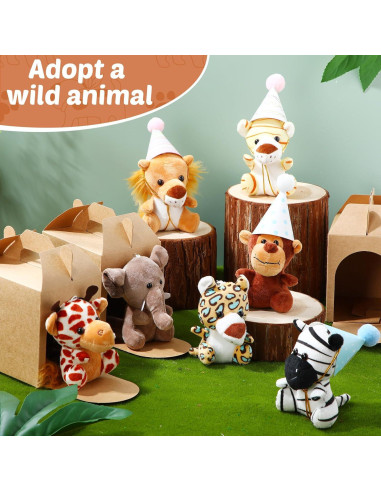 20 Juguetes de Peluche Animales Selva Motionchic Clásico