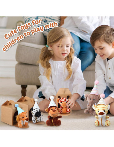 20 Juguetes de Peluche Animales Selva Motionchic Clásico