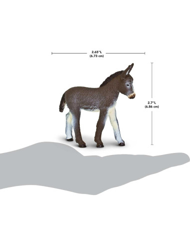 Figura de Burro Safari Ltd. 10 cm - Juguete Educativo para Niños