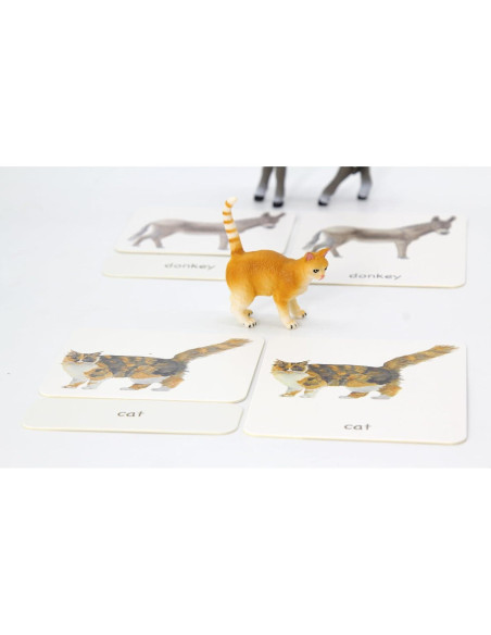 12 Piezas Réplicas Animales de Granja Montessori 1.45 kg