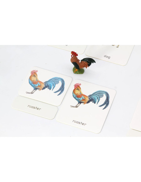 12 Piezas Réplicas Animales de Granja Montessori 1.45 kg