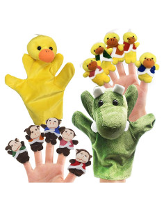 Set de 12 Marionetas de Dedos de Peluche RIY para Niños