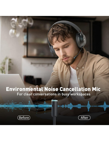 Auriculares Inalámbricos COOSII H300 Bluetooth con Micrófono Auriculares Inalámbricos COOSII H300 Bluetooth con Micrófono