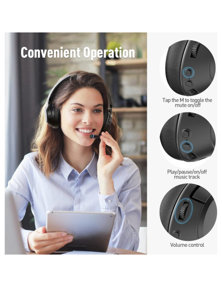 Auriculares Inalámbricos COOSII H300 Bluetooth con Micrófono Auriculares Inalámbricos COOSII H300 Bluetooth con Micrófono