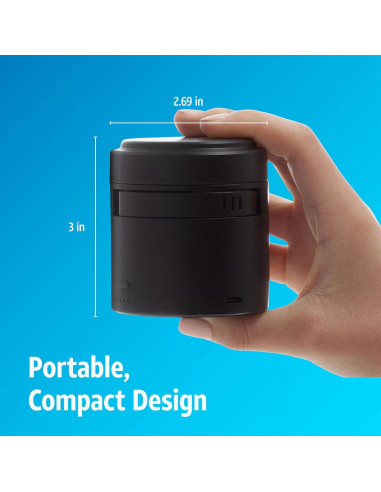 Cargador Inalámbrico 3-en-1 AT&T Power Drum Qi2 Negro