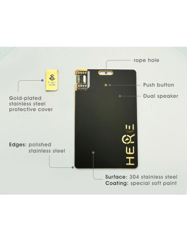 Tarjeta Rastreadora SLIMCA HERE 0.9mm Bluetooth Recargable