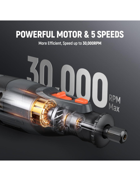 Herramienta Rotativa Inalámbrica DEPSTECH A1L 8V 2.5Ah 30000RPM