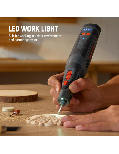 Herramienta Rotativa Inalámbrica DEPSTECH A1L 8V 2.5Ah 30000RPM