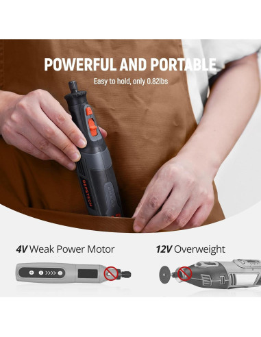 Herramienta Rotativa Inalámbrica DEPSTECH A1L 8V 2.5Ah 30000RPM