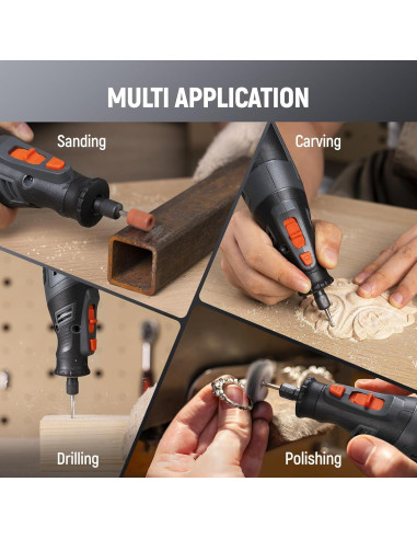 Herramienta Rotativa Inalámbrica DEPSTECH A1L 8V 2.5Ah 30000RPM