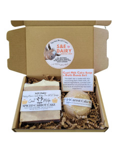 Juego de Regalo Jabón de Leche de Cabra S&E Dairy 198g