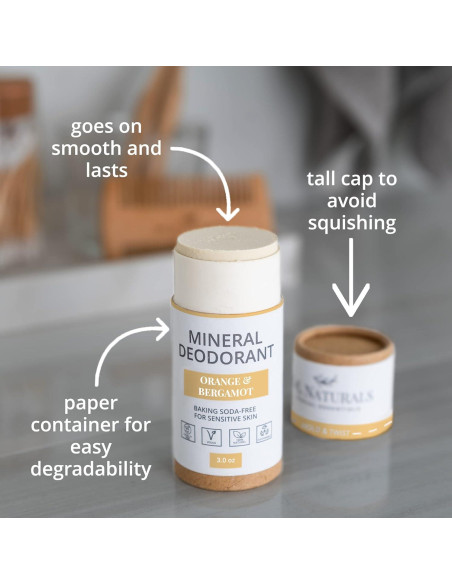 Desodorante Mineral J&L Naturals 85 g x 2 | Vegano y Natural Desodorante Mineral J&L Naturals 85 g x 2 | Vegano y Natural