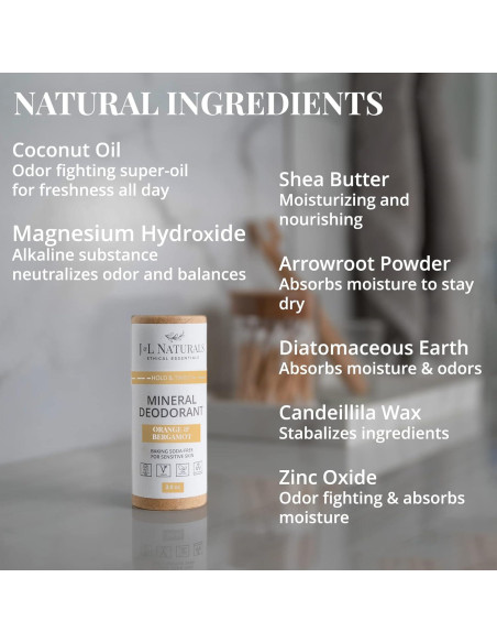 Desodorante Mineral J&L Naturals 85 g x 2 | Vegano y Natural Desodorante Mineral J&L Naturals 85 g x 2 | Vegano y Natural