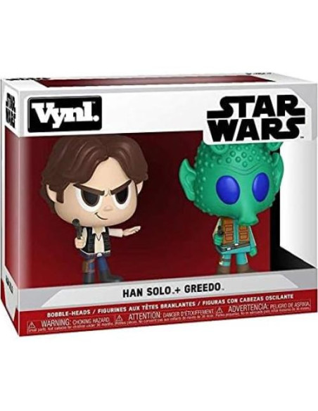 Funko Vynl Star Wars Han Solo y Greedo 2 Figuras 9.5 cm