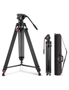 Trípode de Video NEEWER TP74 Aluminio 8kg Altura 86-187cm
