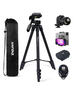 Trípode Endurax ETR60 para cámara y teléfono negro