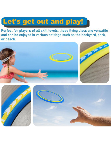 Discos Voladores Senston 27,94 cm Suaves 3 Pcs Diversión Familiar