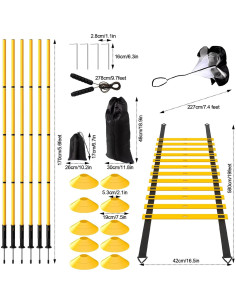 Juego de Entrenamiento de Agilidad Supvision 24 Piezas 2