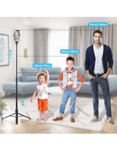 Palo de Selfie 71" KAIGAO con Control Remoto y Trípode 2