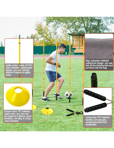 Juego de Entrenamiento de Agilidad Supvision 24 Piezas