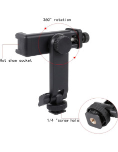 Adaptador de Montaje para Trípode Universal R6 - Soporte para Teléfonos y Cámaras 2