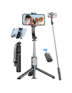 Bastón de Selfie Extensible Qirita 41" (104 cm) con Trípode