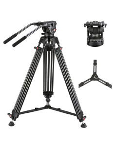 Trípode de Video MagicLine ML-710 Aluminio 180cm Cabeza Fluida