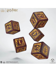Juego de Dados y Bolsa Gryffindor Q WORKSHOP 5 D6 2