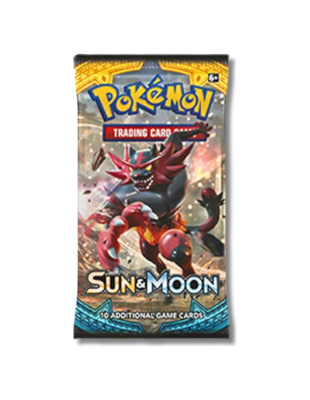 Paquete de Refuerzo Pokémon Sol y Luna SM1 Incineroar 10 Cartas Paquete de Refuerzo Pokémon Sol y Luna SM1 Incineroar 10 Cartas