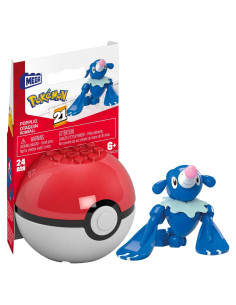 Juguete de Construcción MEGA Pokémon Popplio 24 Piezas