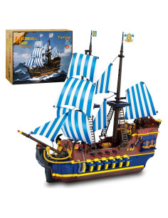 Barco Pirata YESHIN 7039 - Set de Construcción 2010 Piezas