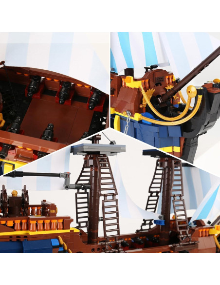 Barco Pirata YESHIN 7039 - Set de Construcción 2010 Piezas