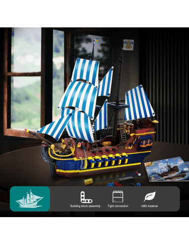 Barco Pirata YESHIN 7039 - Set de Construcción 2010 Piezas