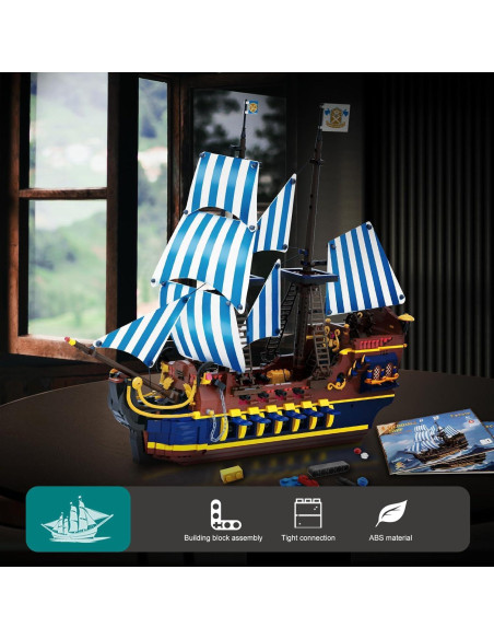 Barco Pirata YESHIN 7039 - Set de Construcción 2010 Piezas