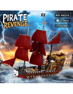 Kit de Bloques de Construcción Barco Pirata Reobrix 66010 2776 PCS 2