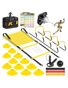 Equipo de Entrenamiento de Agilidad BORNEW 20 pies y Accesorios