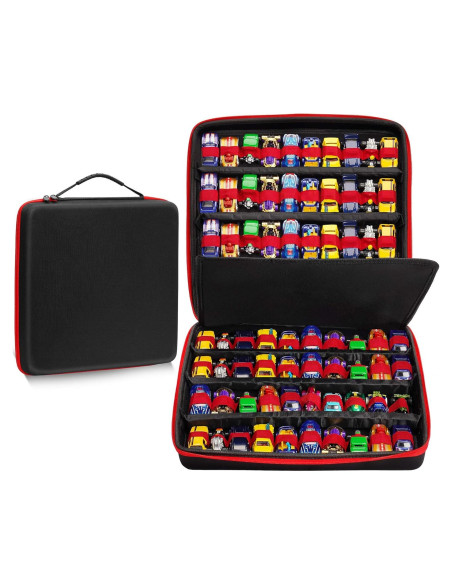 Caja de Transporte Organizador de Juguetes Qiteyz 80 Coches Caja de Transporte Organizador de Juguetes Qiteyz 80 Coches