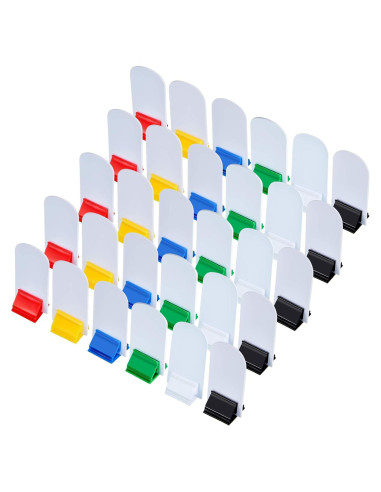 Soportes de Tarjetas Blulu 36 Piezas Multicolor y Marcadores