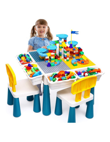 Mesa de Actividades para Niños OCATO con 152 Piezas Multicolor