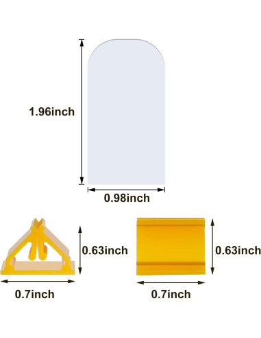 Soportes de Tarjetas Blulu 36 Piezas Multicolor y Marcadores
