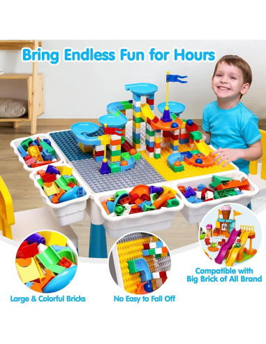 Mesa de Actividades para Niños OCATO con 152 Piezas Multicolor