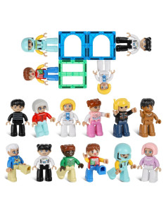 Figuras Magnéticas Grandes Mruikeny 12 Piezas 7.6 cm STEM