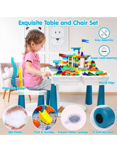 Mesa de Actividades para Niños OCATO con 152 Piezas Multicolor