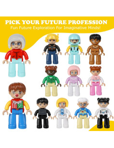 Figuras Magnéticas Grandes Mruikeny 12 Piezas 7.6 cm STEM 2