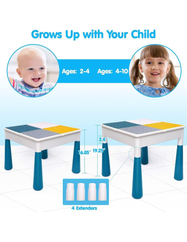 Mesa de Actividades para Niños OCATO con 152 Piezas Multicolor