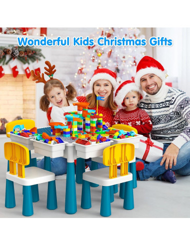 Mesa de Actividades para Niños OCATO con 152 Piezas Multicolor