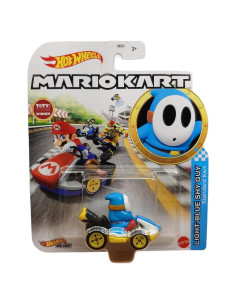 DieCast Hot Wheels Mario Kart Shy Guy Kart Azul 1:64